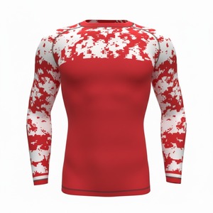 Custom Sublimated <b>Compression</b> Rash Guard - <b>Long</b> <b>Sleeve</b> BJJ Training Workout <b>Shirt</b> for Men - Product Image 5