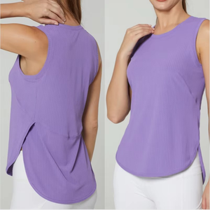 Débardeur tricoté sans manches pour femme, col rond, couleur unie, respirant, minimaliste, longueur standard, qualité supérieure - Product Image 5