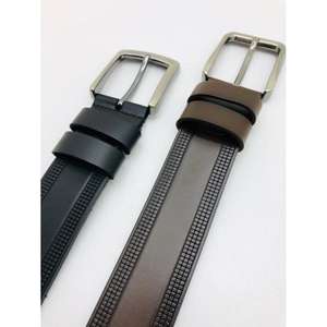 Cinturón con Hebilla Metálica para Hombre, Accesorios de Diseño Ecuestre, Cinturones de Lujo a la Moda, Fabricante de Cinturones de Cuero Personalizados OEM ODM - Product Image 4