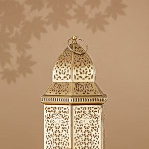 2026 Gold Metal Moroccan <b>Candle</b> <b>Holder</b> <b>Lantern</b> Handmade Table Top and Hanging Home Decorations - Product Image 3