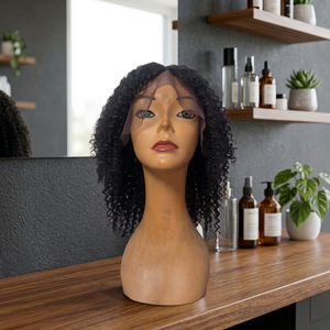 Peluca de Encaje Completo, Cabello Indio Remy Largo y Negro Natural, Base de Encaje con Cabello de Bebé, Encaje Transparente, 200% de Densidad, Sin Pegamento, Tamaño Promedio - Product Image 6