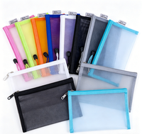 Pochette zippée en nylon à mailles fines, sacs cosmétiques imprimés en sérigraphie, trousses de maquillage, étuis à crayons, sacs de voyage portables, cadeaux de bienvenue