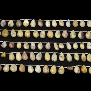 Premium Natural Yellow Gemstone Picture <b>Opal</b> Smooth Pear Shape Beads Handmade 8 Inch Jewelry Making Brazilian Third Party - Product Image 2