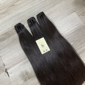 Venta al por mayor de extensiones de cabello humano vietnamita natural negro crudo sin procesar cutícula alineada - Product Image 6