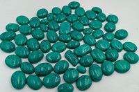 Turquoise verte cabochon, pierre précieuse en vrac, vente en gros, polie, taille ovale, effet de jeu de couleurs, pour la fabrication de bijoux, 2 KG, taille libre