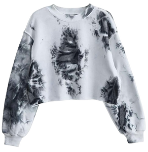 OEM ODM Wholesale Girls' Printed Cropped Short Sleeve Fleece Waterproof Breathable Sweatshirt Oversized Casual Pullover <b>Crop</b> <b>Top</b> - Product Image 5