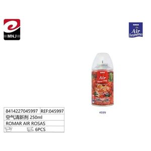 Deodorante per Ambienti Romar 250ml Fragranza di Rose Spray per Stanze 6 Pezzi - Product Image 1