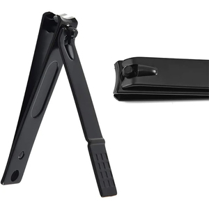 15 Pcs Beauty Kit Black Color Coated <b>Nail</b> Clipper Scissors <b>Nail</b> <b>Files</b> Professional Manicure Set With Leathers Pouch - Product Image 3