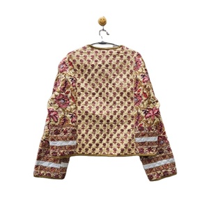 Patchwork <b>Quilted</b> Eco-Friendly Breathable Cotton Floral Bohemian Style Fall Winter Reversible Women's Streetwear <b>Quilted</b> <b>Jacket</b> - Product Image 4