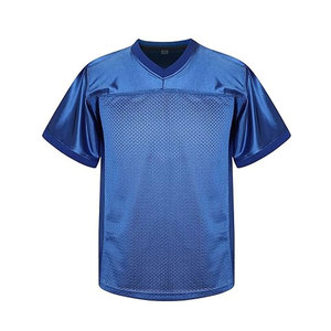 เสื้อฟุตบอลอเมริกันดีไซน์ล่าสุด ผ้าโพลีเอสเตอร์ 100% ป้องกันแบคทีเรีย พิมพ์ลายแบบซับลิเมชั่นตามสั่ง แขนสั้น ชุดกีฬา - Product Image 2