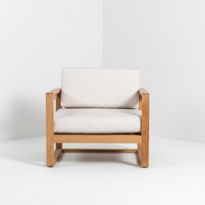Outdoor Garden Sofa Set Modern Teak Wood Patio Lounge Chair Furniture With Cushions For Balcony Terrace Backyard Deck Sourcing - Product Image 4