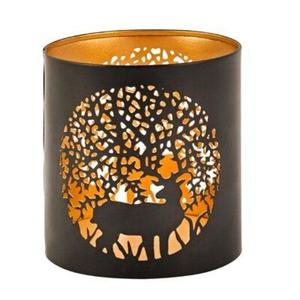 Portavelas de metal hechos a mano, diseñados para realzar la decoración del hogar con iluminación tranquila y forma artística. - Product Image 3