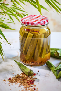 OEM MANUFACTURER <b>Pickled</b> Okra 1.5kg Bulk <b>Jar</b> for Restaurants Distributor and Foodservice - Product Image 1