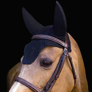 Custom Logo Horse Ear Bonnet Elegant <b>Fly</b> Veil Premium Breathable Equestrian Riding Gear OEM ODM Factory Wholesale Supply - Product Image 6