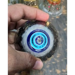 Cono de Orgón de Turmalina Negra y Selenita Hecho a Mano, Pirámide con Ojo Turco, Cruz Feng Shui, Regalo Creativo Ecológico, Protección EMF - Product Image 3