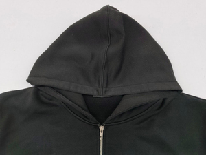 Fabricant de vêtements pour hommes, sweat à capuche court pour hommes, streetwear, pull-over, surdimensionné, 500 g/m², 100 % coton, sweat à capuche brodé pour hommes - Product Image 3