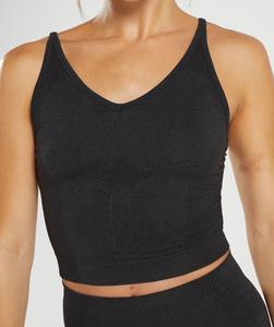 SHAFIQ SPORTS <b>Women's</b> <b>Black</b> O-Neck Knitted Heated Sporty <b>Tank</b> <b>Top</b> Breathable 100% Polyester Activewear Short Length Solid Color - Product Image 4
