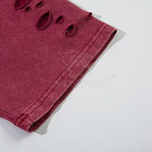 T-shirt pour homme à manches courtes, effet usé, en coton, coupe ample, à prix raisonnable - Product Image 4