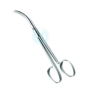 Tijeras de enucleación con logotipo personalizado, curvatura media y fuerte, puntas romas, de acero inoxidable. - Product Image 6