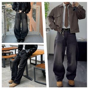 Jean en denim ample et oversize pour homme, déchiré, délavé à l'acide, streetwear premium, coupe décontractée, pantalon en denim de qualité export, vente en gros - Product Image 3