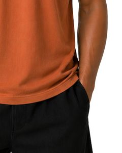 Mens <b>Rust</b> Orange Sleeveless Tank <b>Top</b> Premium Cotton Jersey Gym Fitness Casual Summer Vest Lightweight Breathable Custom Logo Fit - Product Image 3