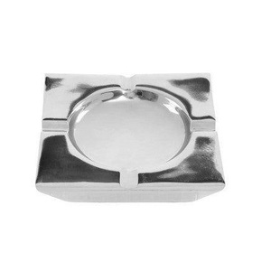 Cenicero Pequeño de Acero Inoxidable con Diseño de Concha, Cenicero de Lujo Portátil Antideslizante para Oficina y Hogar, Cenicero para Cigarros sin Humo, Antioxidante - Product Image 3