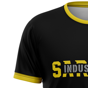 เสื้อยืดคอกลมทรงปกติขายส่งจำนวนมาก ปรับแต่งได้ตามต้องการ ยูนิเซ็กซ์ พิมพ์ลายแบบซับลิเมชั่น คุณภาพสูง สกรีนโลโก้ได้ เนื้อผ้านุ่ม เสื้อยืดผู้ชาย โพลีเอสเตอร์ 100% - Product Image 3