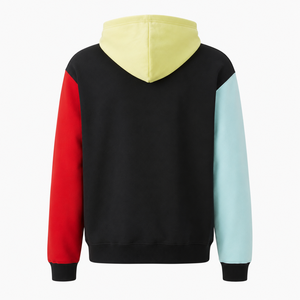 เสื้อฮู้ดดี้ผ้าฝ้าย 100% สีตัดกัน สไตล์ลำลอง สตรีทแวร์ สำหรับผู้ชายและผู้หญิง แห้งเร็ว ขายส่ง - Product Image 2