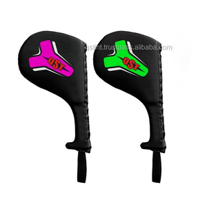 Almohadilla de doble patada de calidad superior para artes marciales de Taekwondo, raquetas de disquete muy fuertes, diseño de logotipo personalizado, entrenamiento de boxeo MMA - Product Image 1