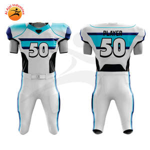 Jersey de Fútbol Americano de Diseño Personalizado, Sublimado, de Malla de Secado Rápido, Uniformes con Bordado Completamente Personalizado - Product Image 1
