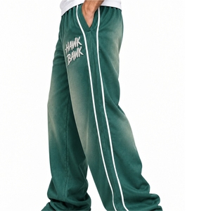 Pantalones Deportivos de Pierna Recta para Hombre, con Franja Lateral, Cintura Elástica, Corte Relajado, Estilo Casual - Product Image 3