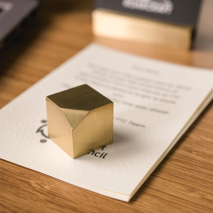 Solid Brass <b>Paperweight</b> Metal Desk Weight Heavy Desktop Accessory for Home & Office At Wholesale - Product Image 4