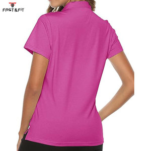 Chemises de golf pour femmes en polyester et élasthanne extensible, tricotées, décontractées, de haute qualité, séchage rapide - Product Image 3