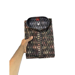 DESIGNER COTON IMPRIMÉ NUMÉRIQUE SCHIFFLI BRODERIE TRAVAIL HOMME KURTA PAYJAMA NOIR - Product Image 1