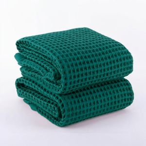Scarab Aura Waffle Weave 100% Cotton Bath Towel Soft Lightweight Quick Dry Luxury - Product Image 4