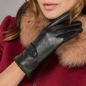 Women Stylish Leather Dressing <b>Gloves</b> Soft <b>Warm</b> Winter <b>Gloves</b> With Premium Polyester Lining And Buckle - Product Image 4