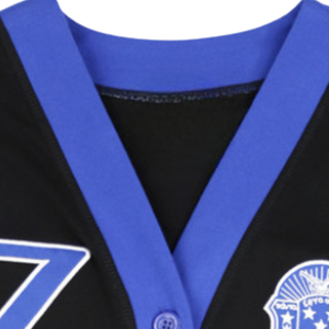 Cardigan à manches à sequins Zeta Phi Beta noir pour femme, pull à lettres grecques, vêtement de sororité boutonné, vêtement d'extérieur en tricot tendance - Product Image 5