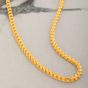 Cadena Franco de Oro Amarillo de 18K con Corte de Diamante, Joyería Unisex para Regalo, Boda o Uso Diario - Product Image 6