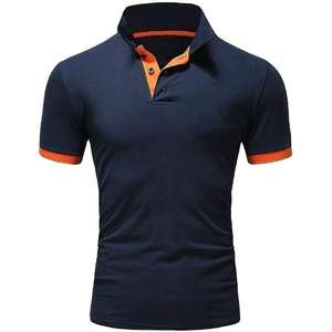 Camisetas Polo Personalizadas al por Mayor para Hombre, de Color Sólido, Manga Corta, Cuello Solapa, Tallas Grandes, Ropa Masculina - Product Image 2