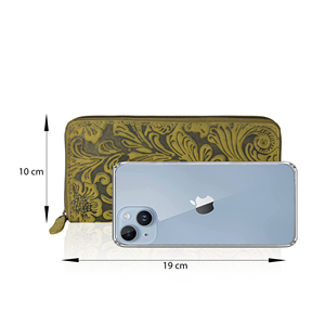 Cartera Larga de Cuero Genuino Premium para Mujer, Diseño Horizontal, Monedero con Cremallera, Organizador de Tarjetas, Porta Billetes, Elegante y a la Moda - Product Image 2