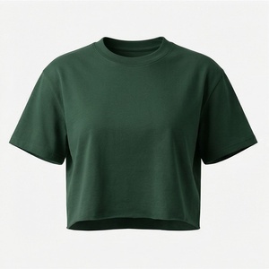 ออกแบบโลโก้เองได้ เสื้อยืดคอกลมเรียบง่าย ทรงเข้ารูป เซ็กซี่  สำหรับผู้หญิง  เสื้อครอป  ชุดออกกำลังกาย ระบายอากาศได้ดี สีตามสั่ง - Product Image 1