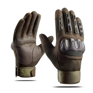 Gants de moto en cuir durables pour hommes, protection intégrale des doigts, compatibles écran tactile, pour aventures en plein air - Product Image 5