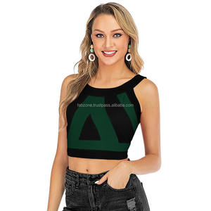 Top Rojo Casual sin Mangas con Bloques de Color para Mujer, Marca Fabzone - Product Image 2