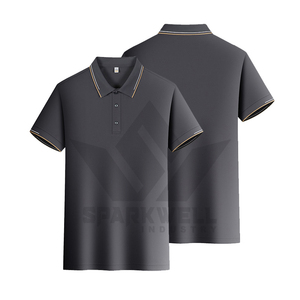 Unisex <b>Orange</b> Short Sleeve <b>Polo</b> Shirt 100% Polyester Knitted Quick Dry Breathable Solid Color Casual Golf Wear - Product Image 2