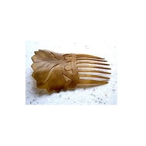 Peigne à cheveux en corne de buffle de style français, peigne à cheveux de forme personnalisable, peigne antistatique, outil pour femmes, outil de coiffure - Product Image 2