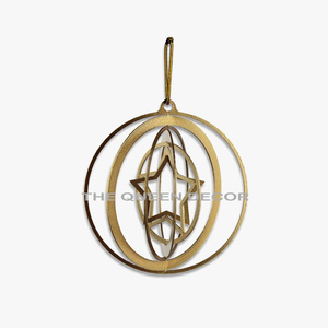 Christmas <b>Hanging</b> Galvanized Rust Finished <b>Star</b> Christmas Tree Jingle Bell Home Decoration Fabric Santa Clause Electric - Product Image 2