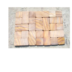 Dalles et carreaux en pierre naturelle durable de grès arc-en-ciel pour l'architecture de style patrimonial - Product Image 2