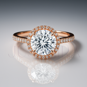 High Demand Affordable <b>Round</b> Cut Diamond Ring Women Ideal for Daily Wear Gifts and Fashion Accessories Available for Best Price - Product Image 2