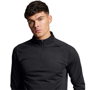 Camiseta de golf Performance 1/4 con cremallera para hombre, ligera y absorbente de humedad, perfecta para un juego cómodo y elegante - Product Image 5
