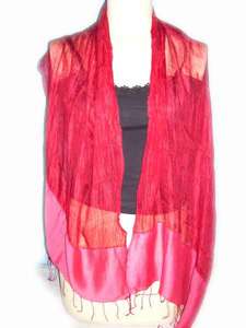 Achetez des écharpes et des stoles imprimées en ligne en Inde – Écharpe longue en soie élégante pour femme, motif color block, multifonctionnelle et tendance - Product Image 1
